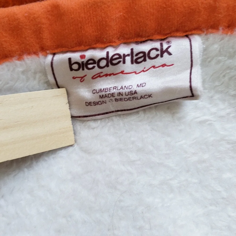Vintage Biederlack Texas UT Longhorns Hook'em Horns 52x46 Throw Blanket